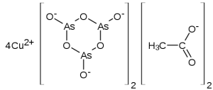 Formel des Schweinfurter Grüns © Roland Mattern, Wikimedia.Commons (allgemeinfrei)