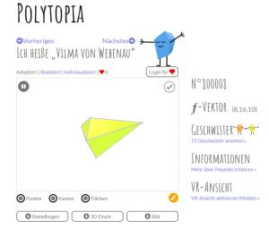 Screenshot Polyeder von www.polytopia.eu © Susanne Wosnitzka