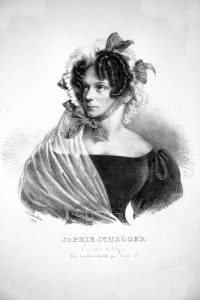 Sophie Schröder, Lithographie von Joseph Kriehuber 1828 © wikimedia.commons (gemeinfrei)
