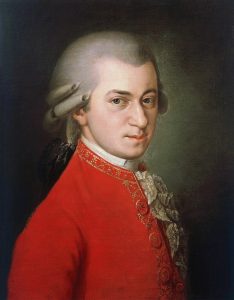 Wolfgang Amadé Mozart, posthumes Gemälde von Barbara Krafft 1819 © wikimedia.commons (gemeinfrei)