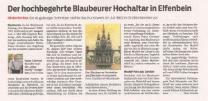 "Blaumännle"-Artikel vom 12. Juni 2020 von Peter Schmid. Mit Dank ans Blaubeurer Stadtarchiv zur Veröffentlichung.